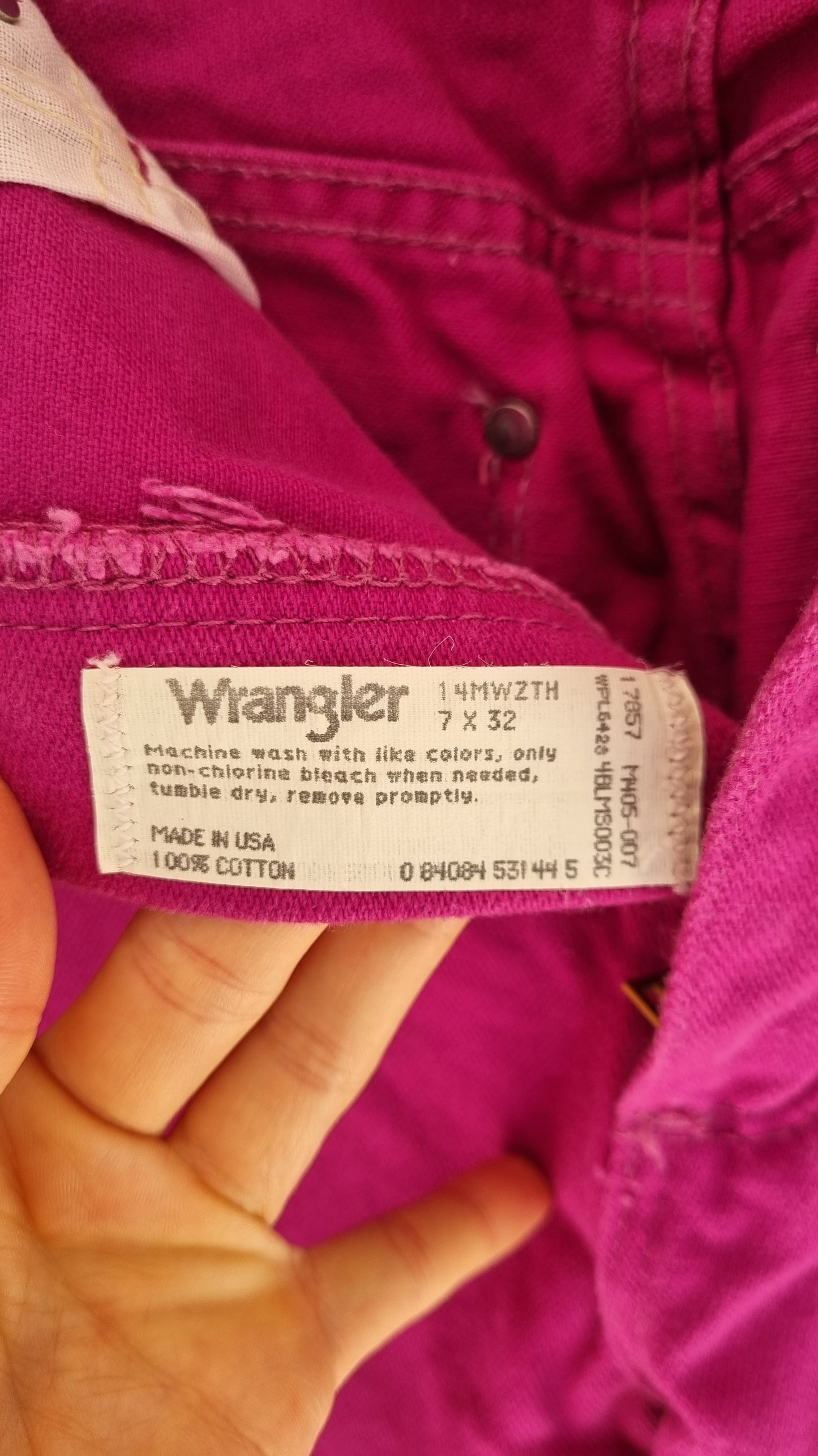 Jean Wrangler fuschia