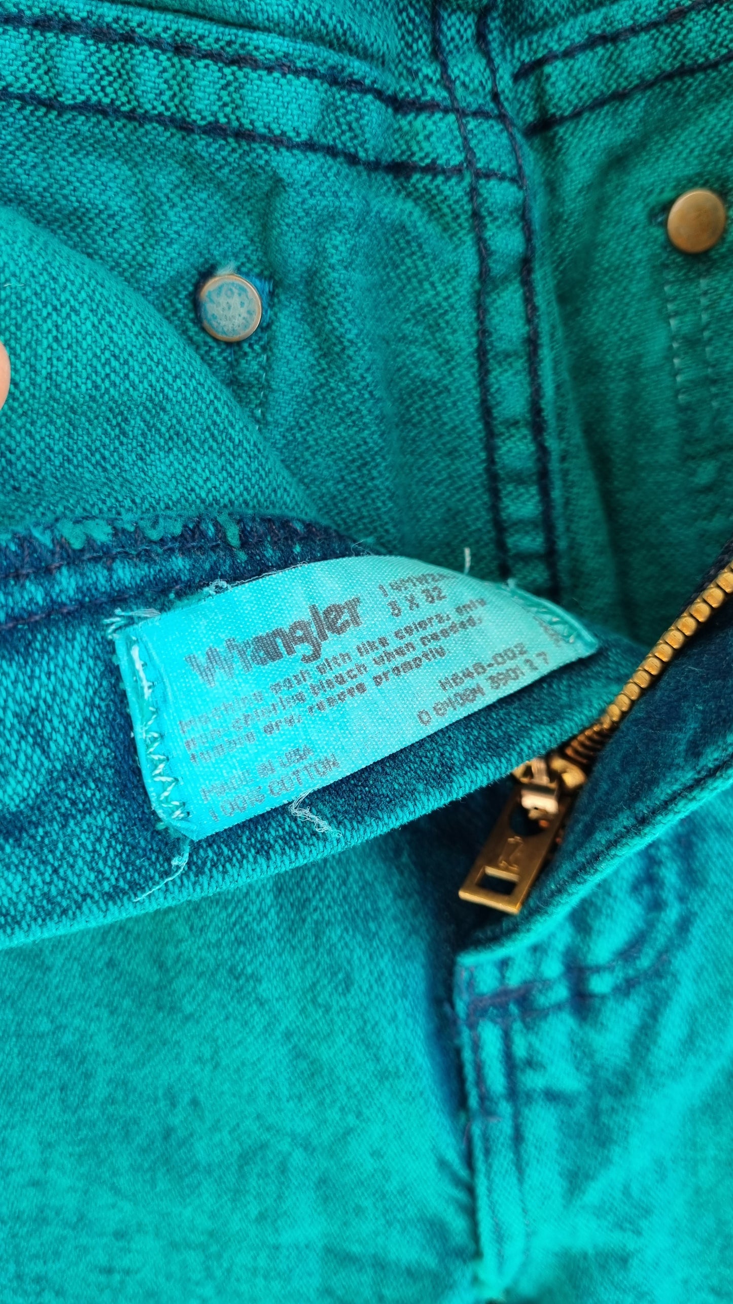 Jean vert moucheté Wrangler