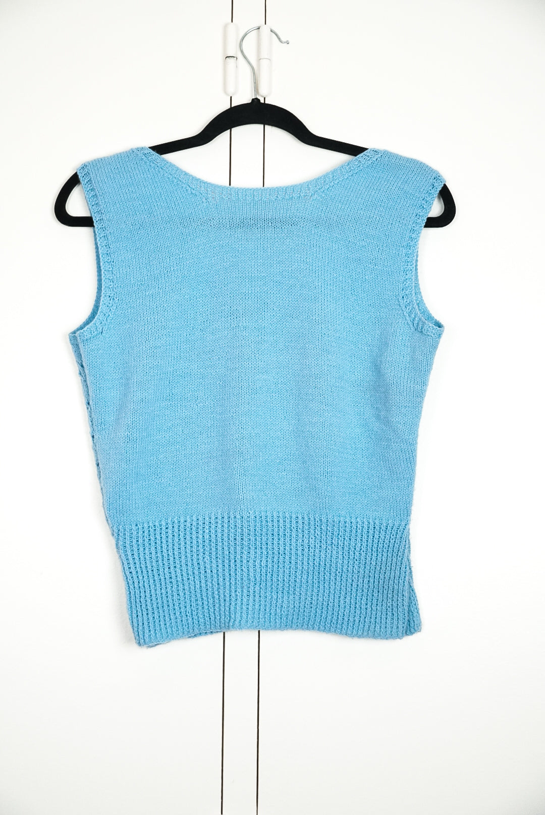 Pull sans manches bleu