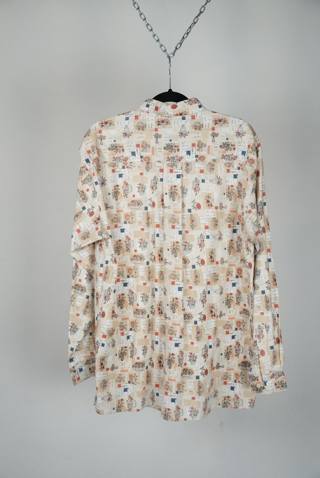 Chemise motif paniers de fleurs