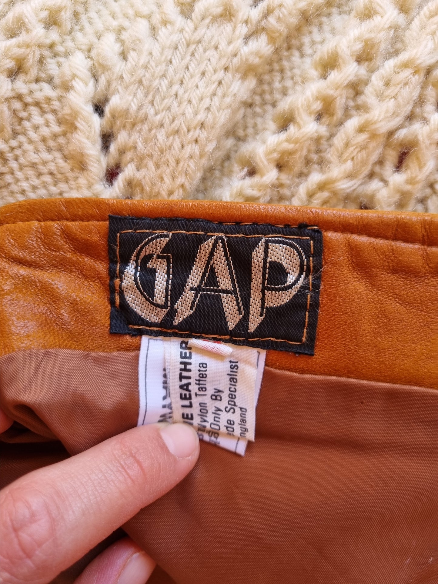 Jupe en cuir Gap