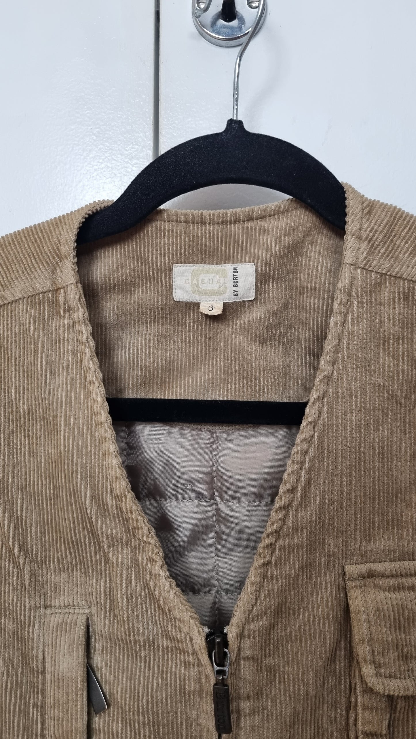 Gilet sans manche en velours