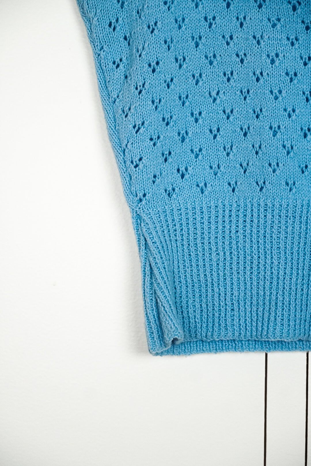 Pull sans manches bleu