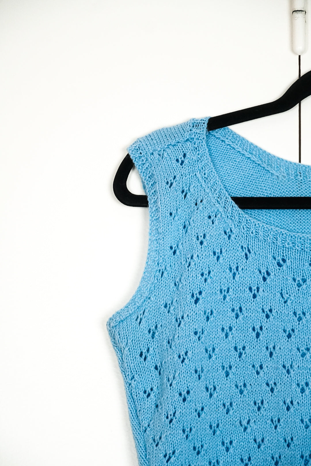 Pull sans manches bleu