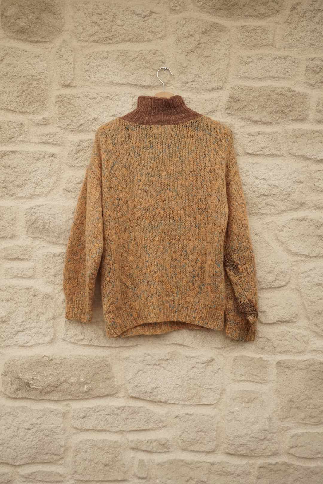 Pull col roulé en laine