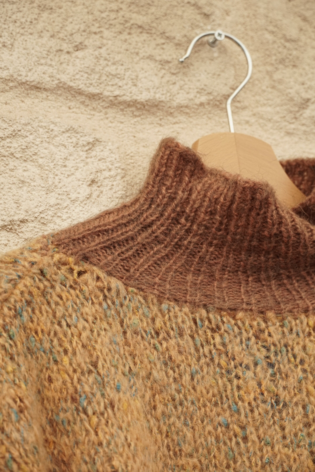 Pull col roulé en laine