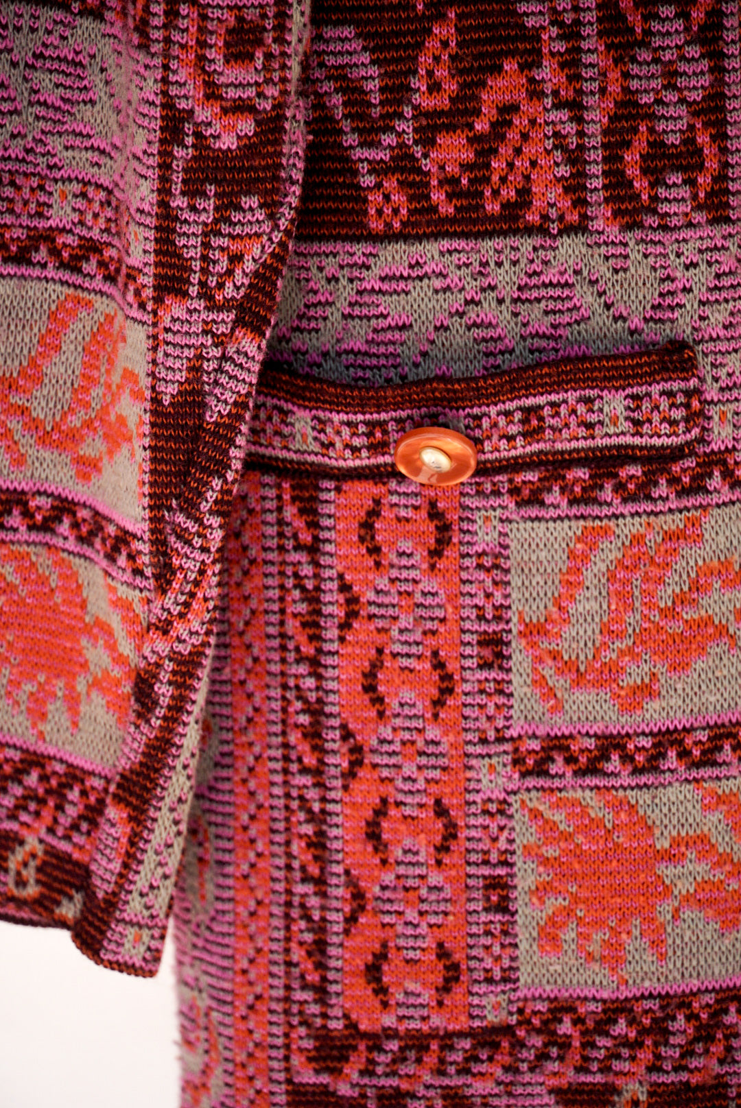 Gilet en maille bordeaux