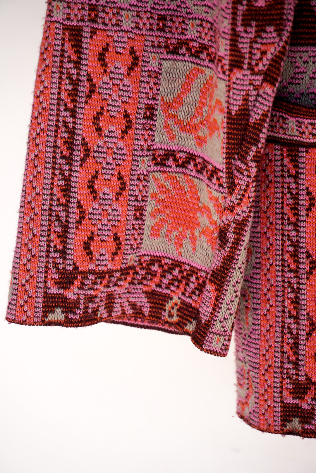 Gilet en maille bordeaux
