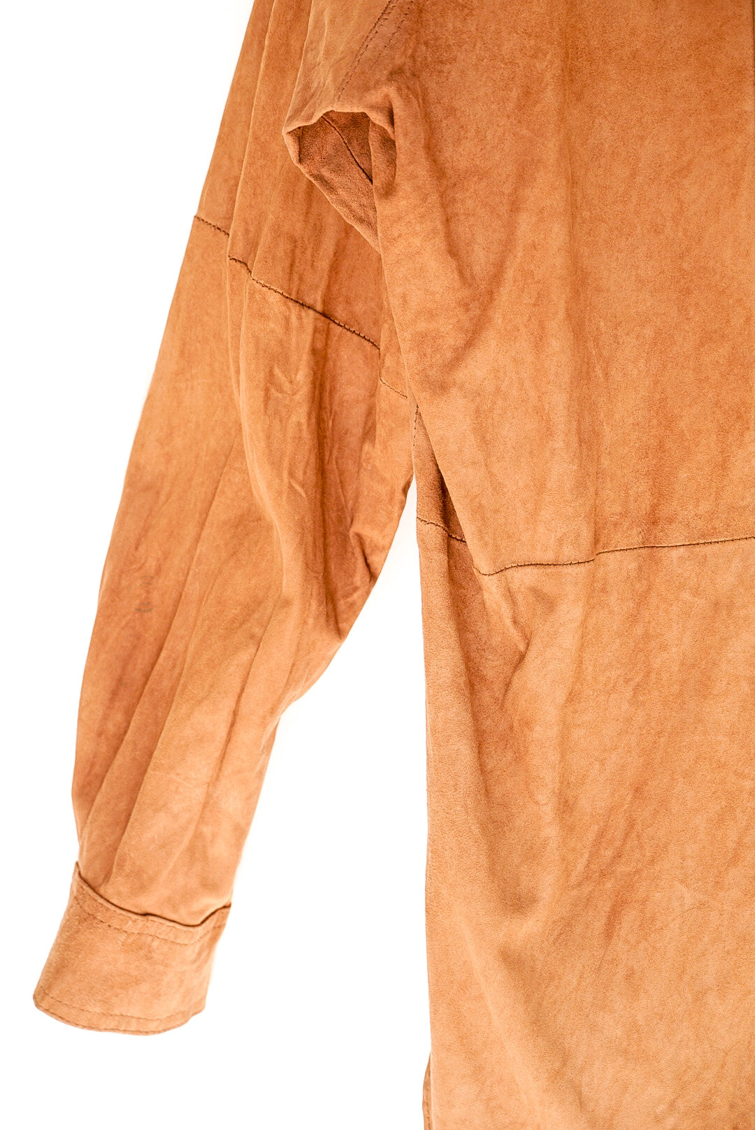 Chemise en daim camel