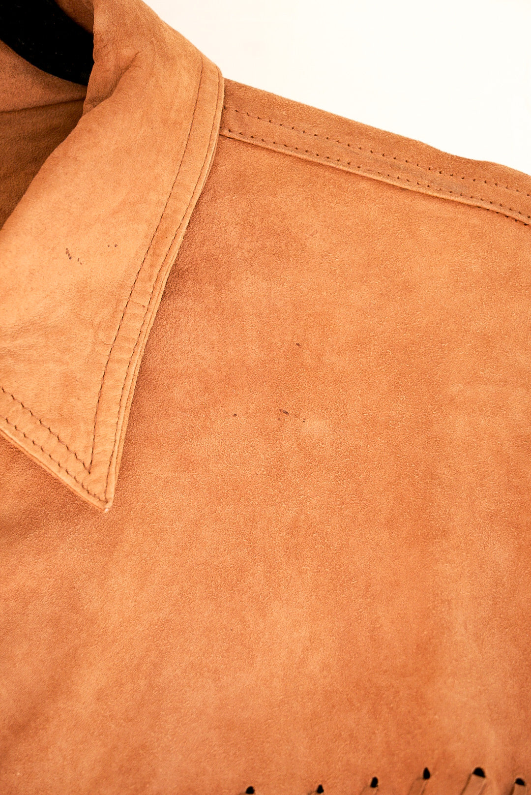 Chemise en daim camel