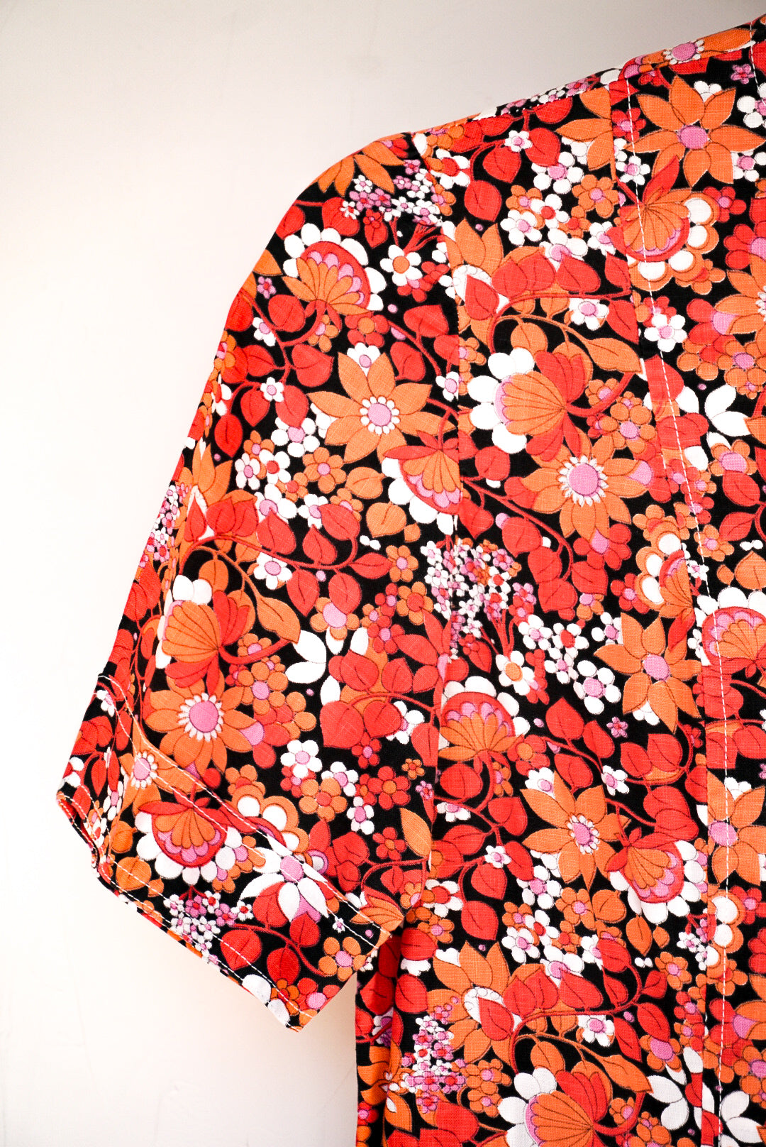 Robe à fleurs seventies