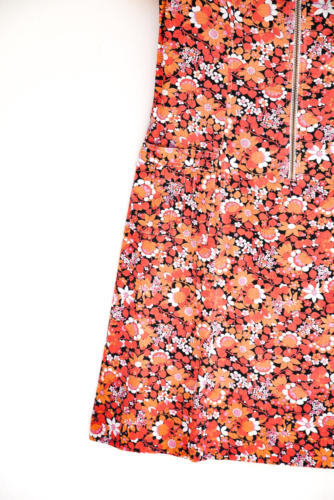 Robe à fleurs seventies