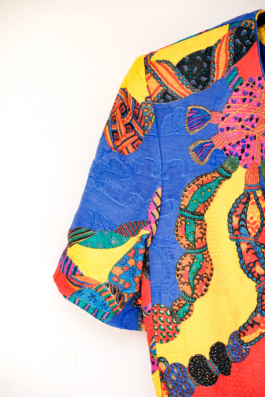 Veste brocard bariolé
