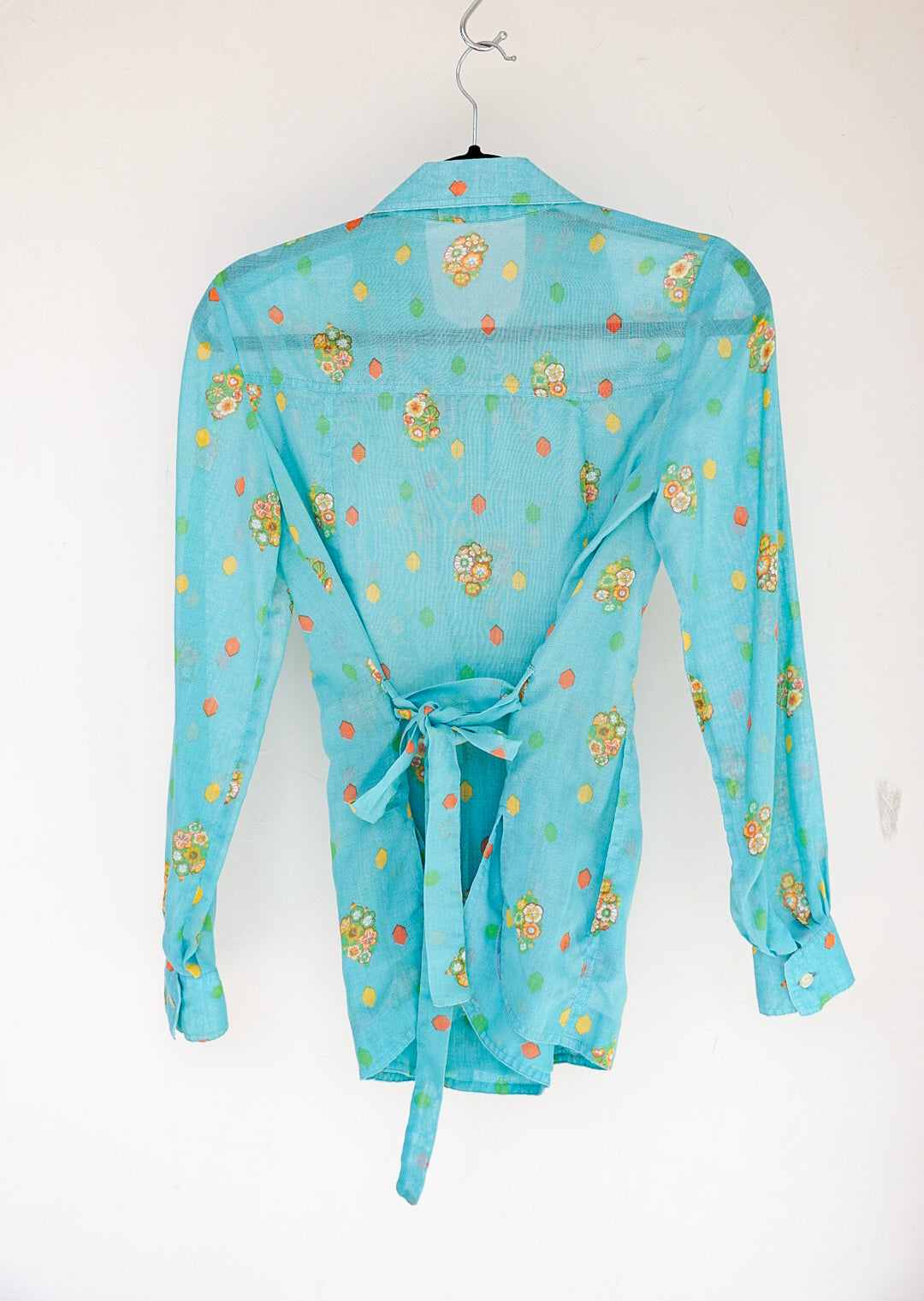 Chemise bleu 70's