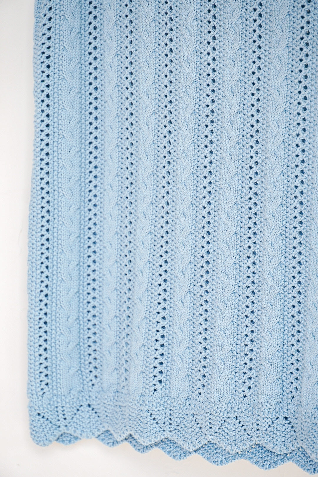 Top en maille bleu