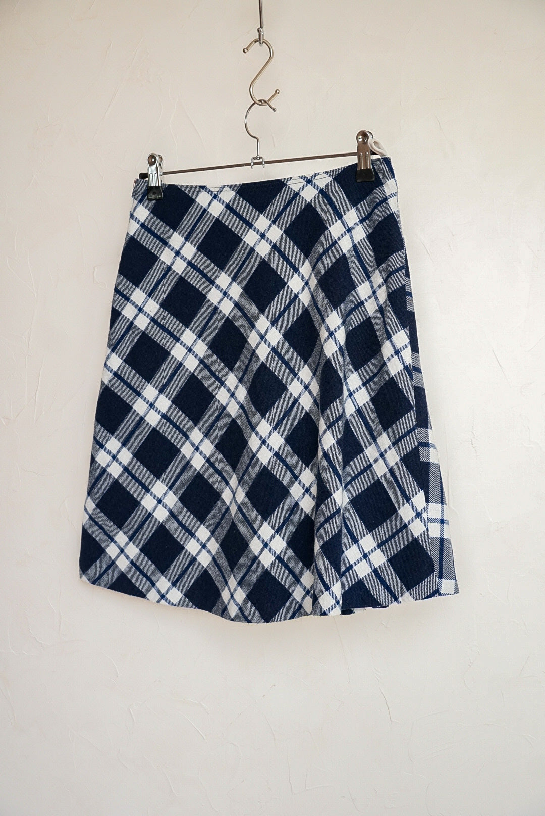 Jupe tartan bleu marine