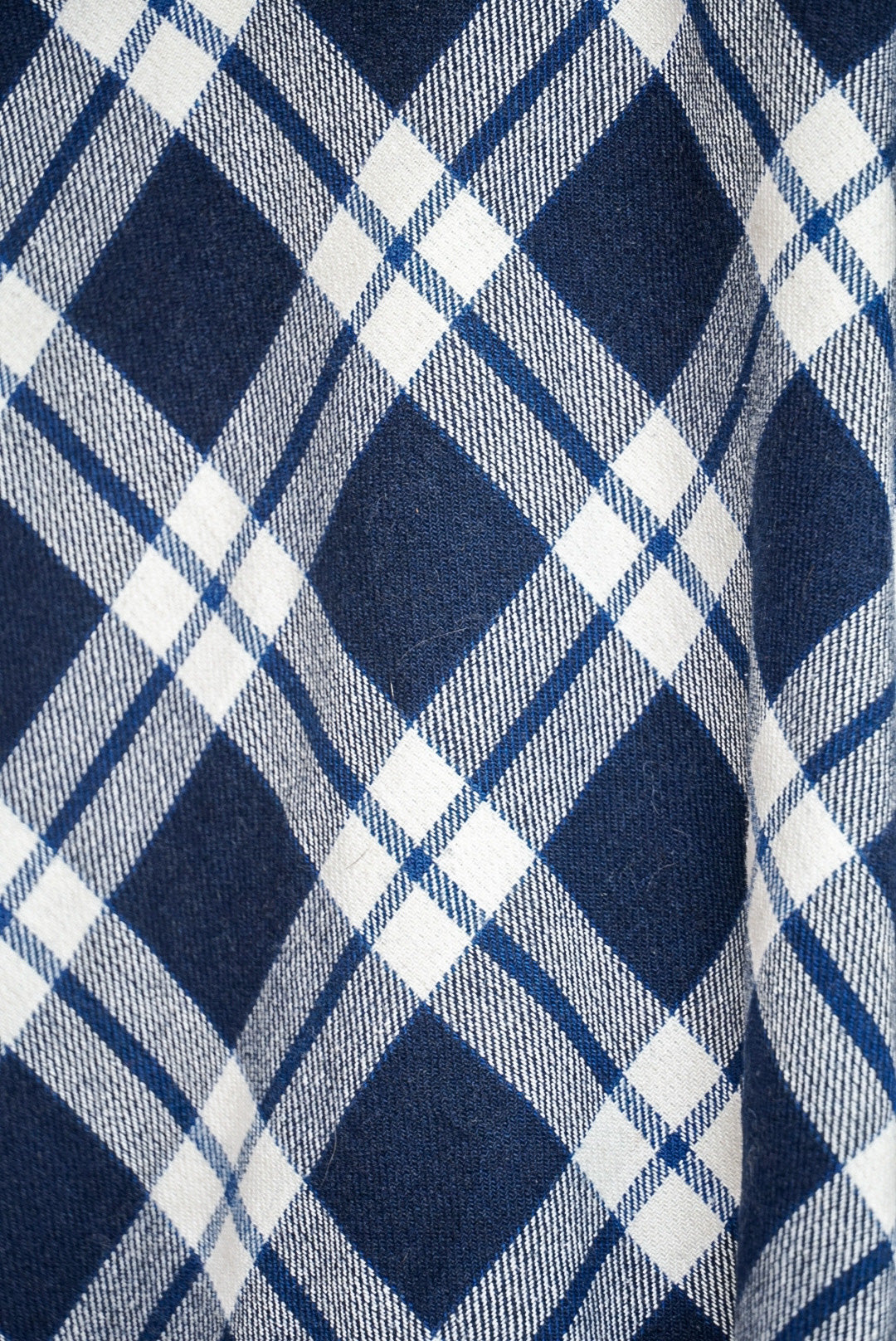 Jupe tartan bleu marine