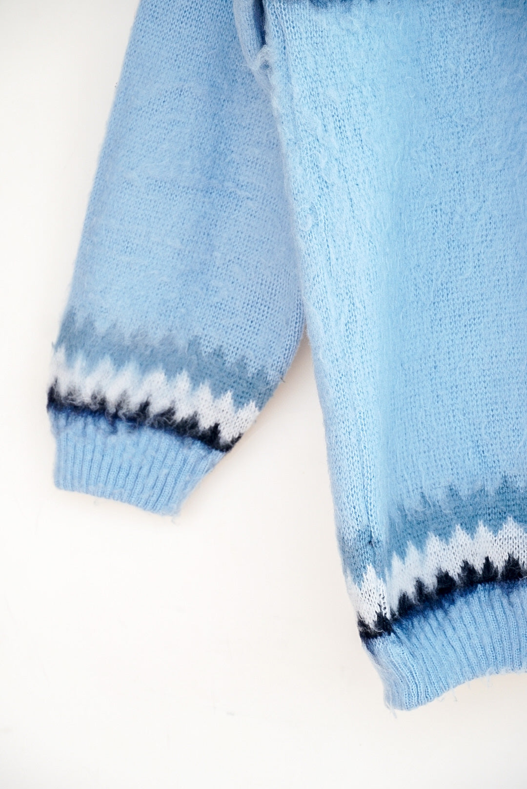 Pull bleu clair mohair