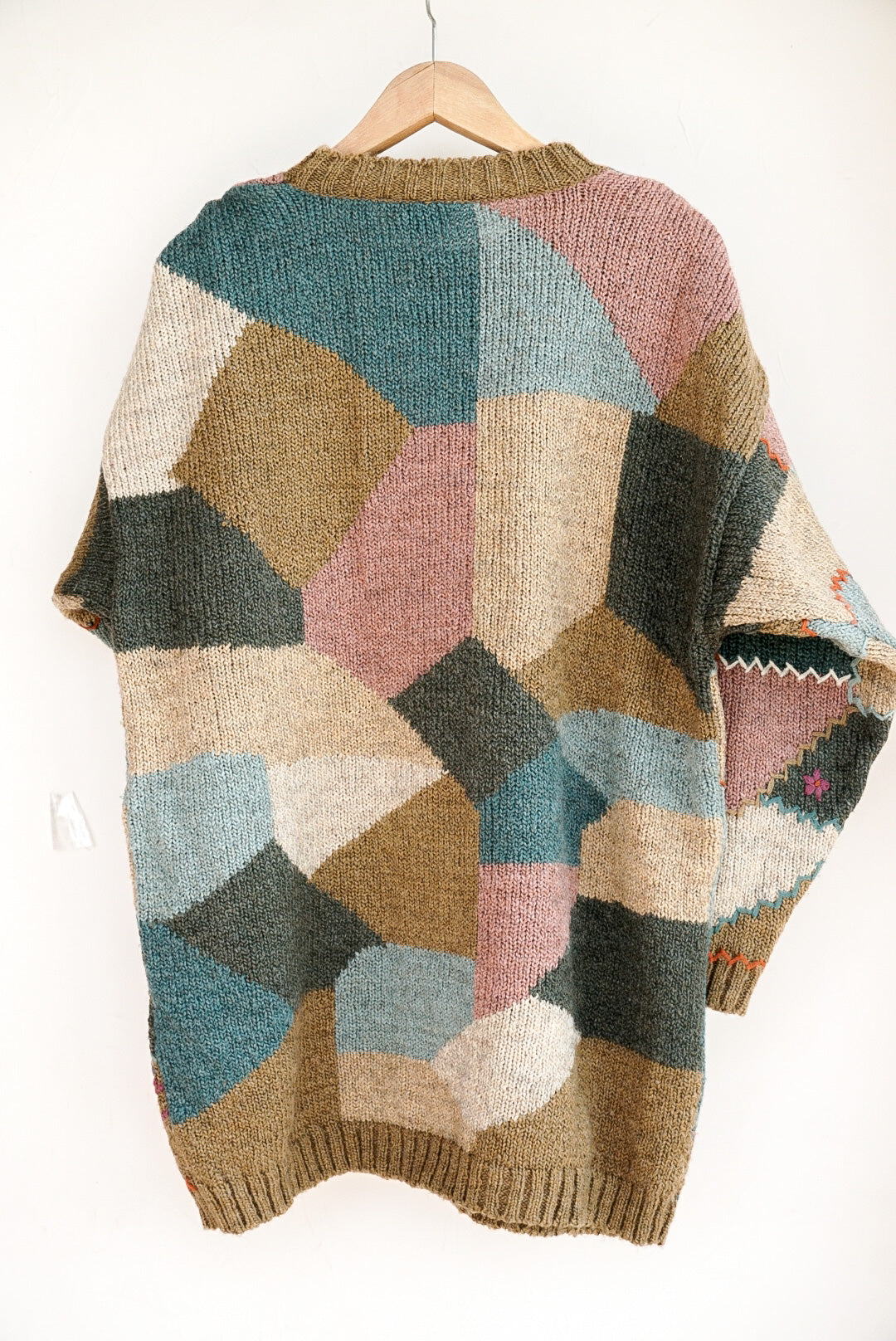 Pull patchwork brodé