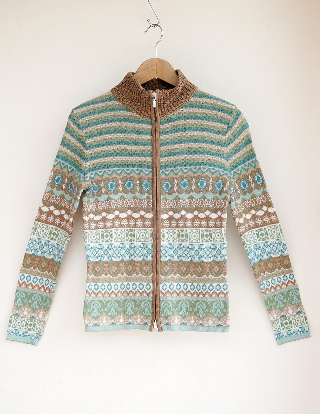 Gilet zippé à motif 90's