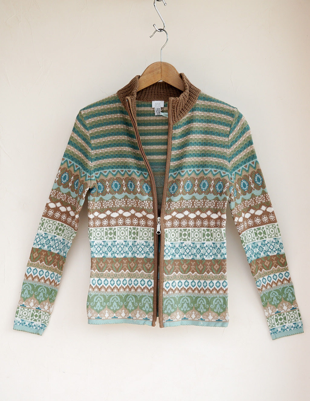 Gilet zippé à motif 90's