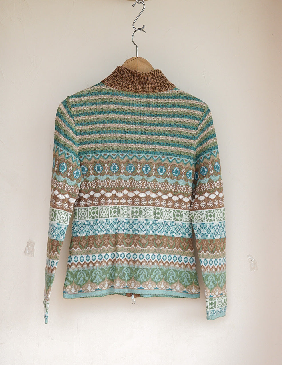 Gilet zippé à motif 90's