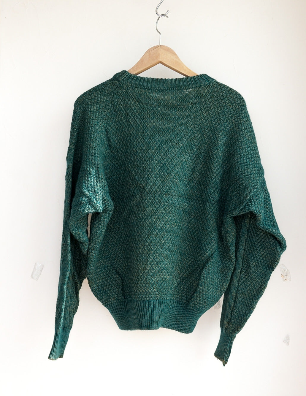 Pull torsadée vert sapins