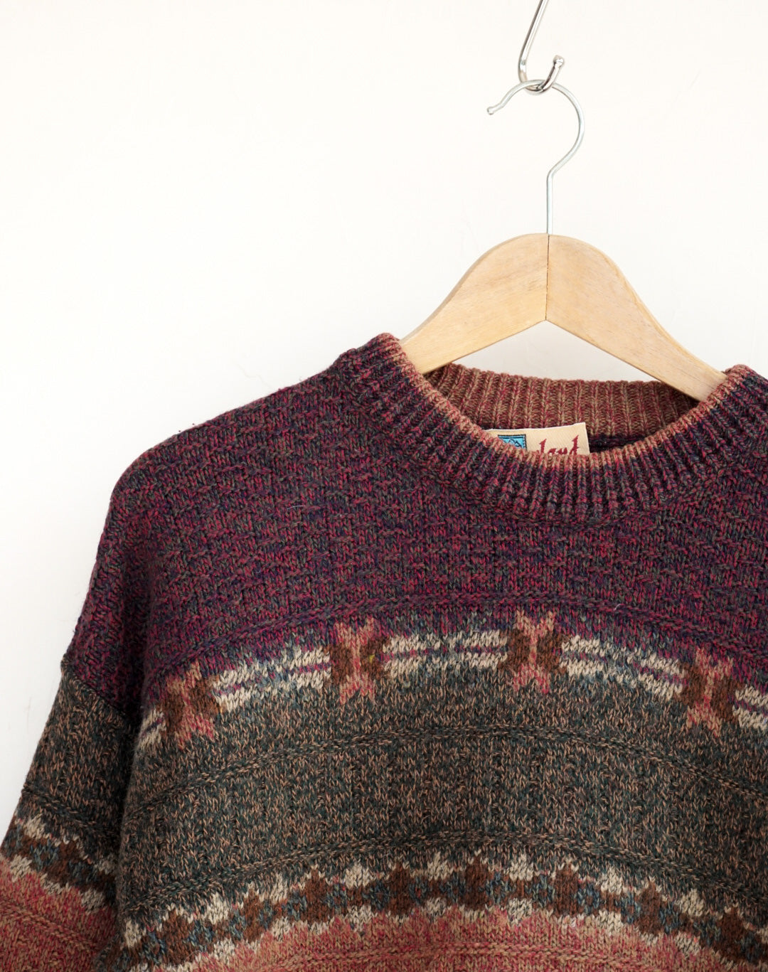 Pull Ireland à rayure bordeaux