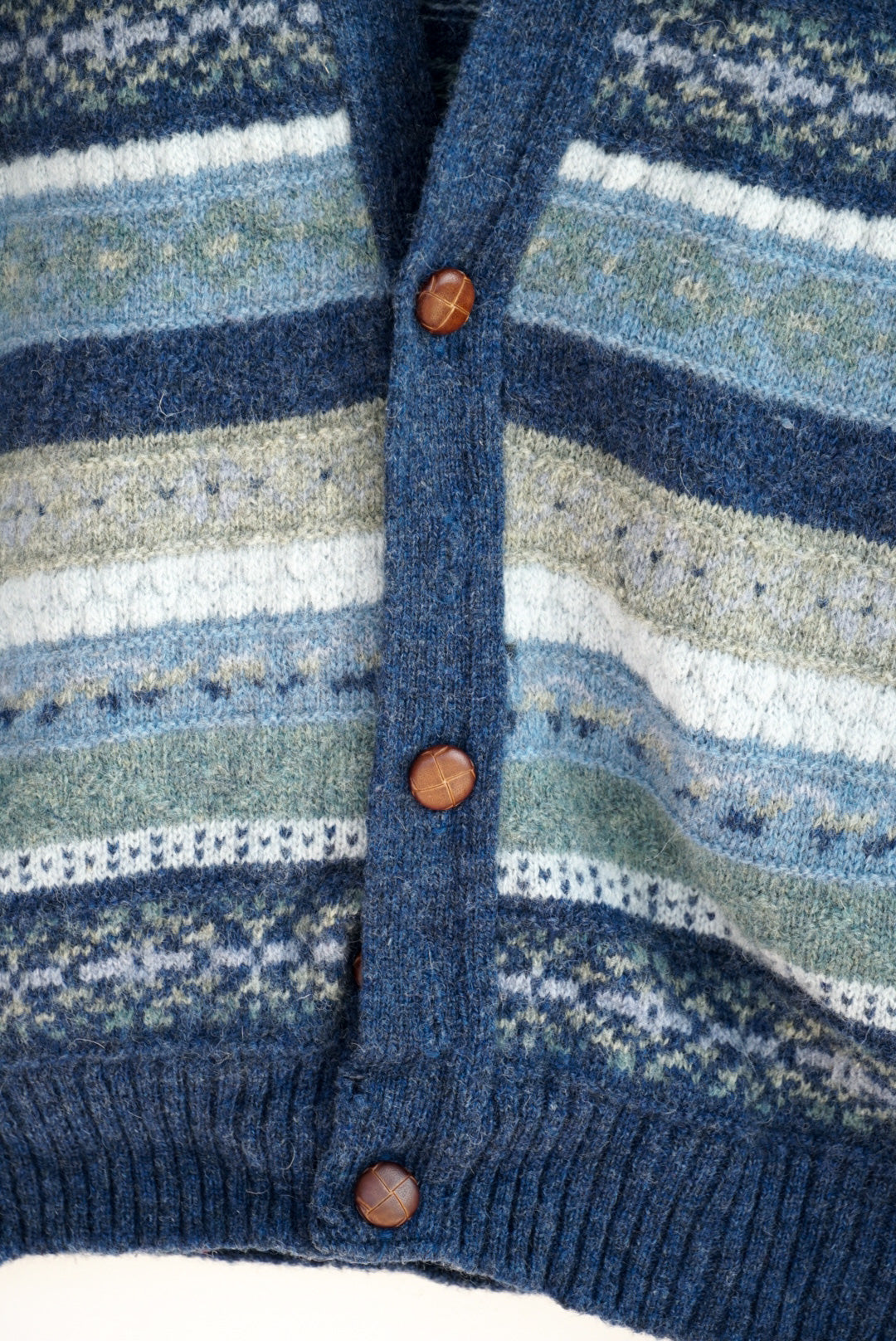Gilet écossais sans manches bleu à rayure