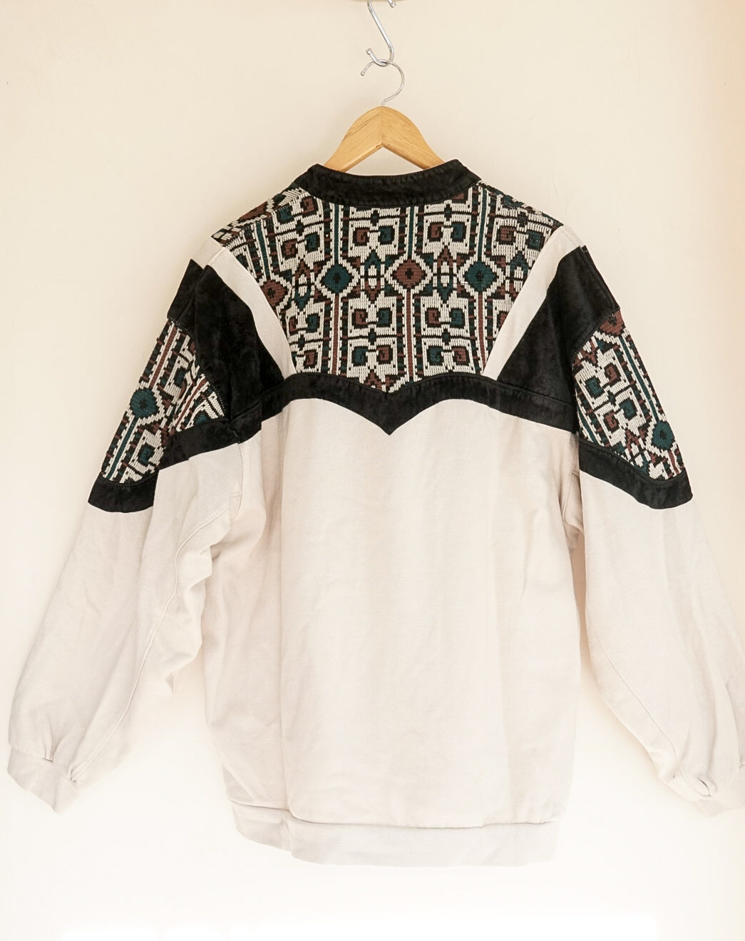 Sweat à empiècement 80's