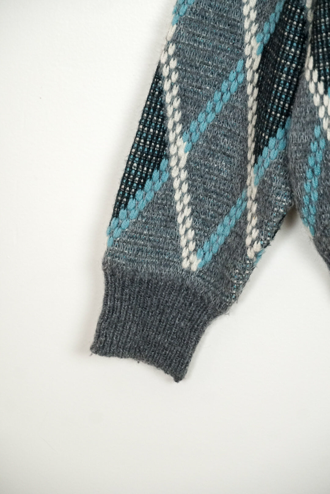 Cardigan gris losange