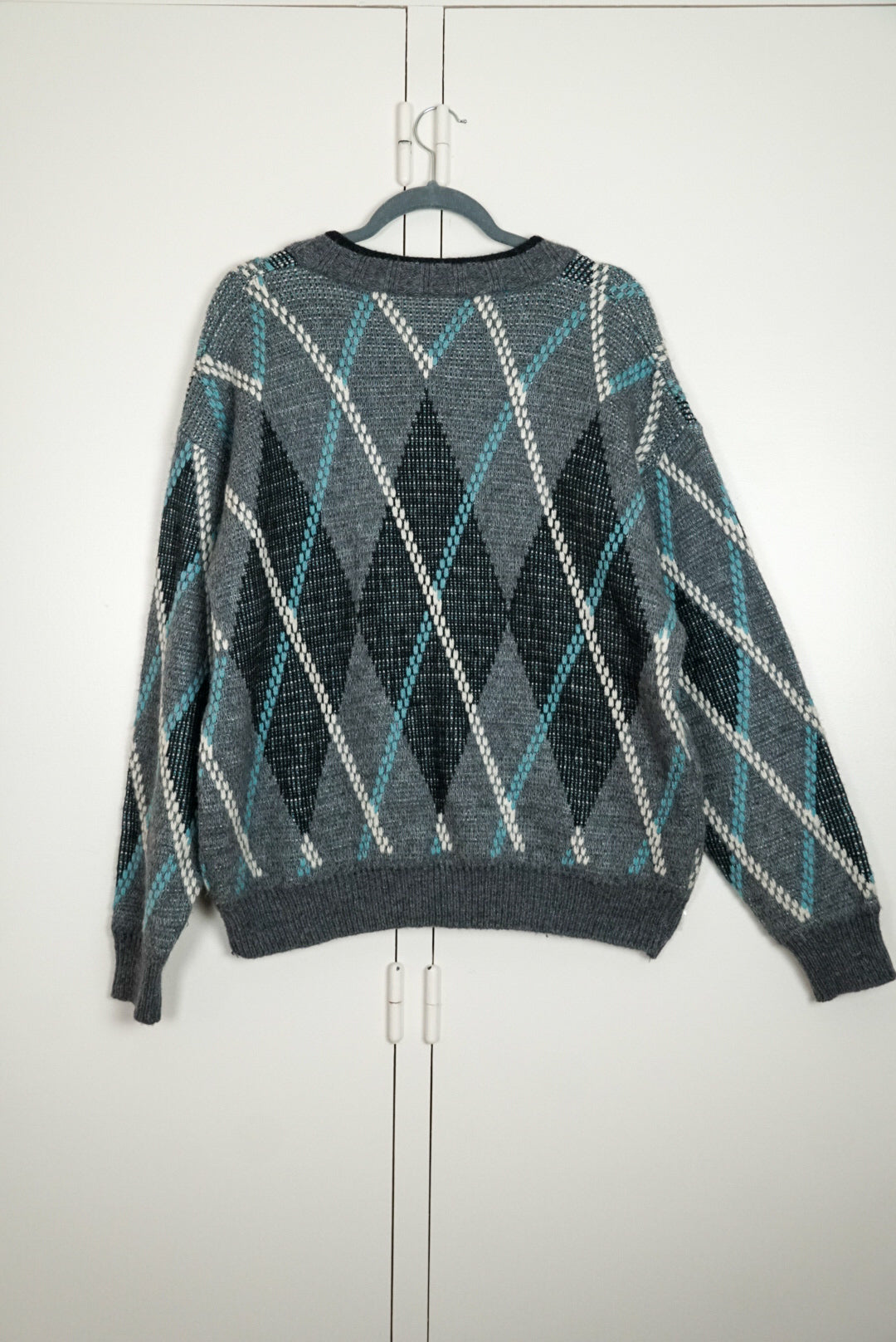 Cardigan gris losange