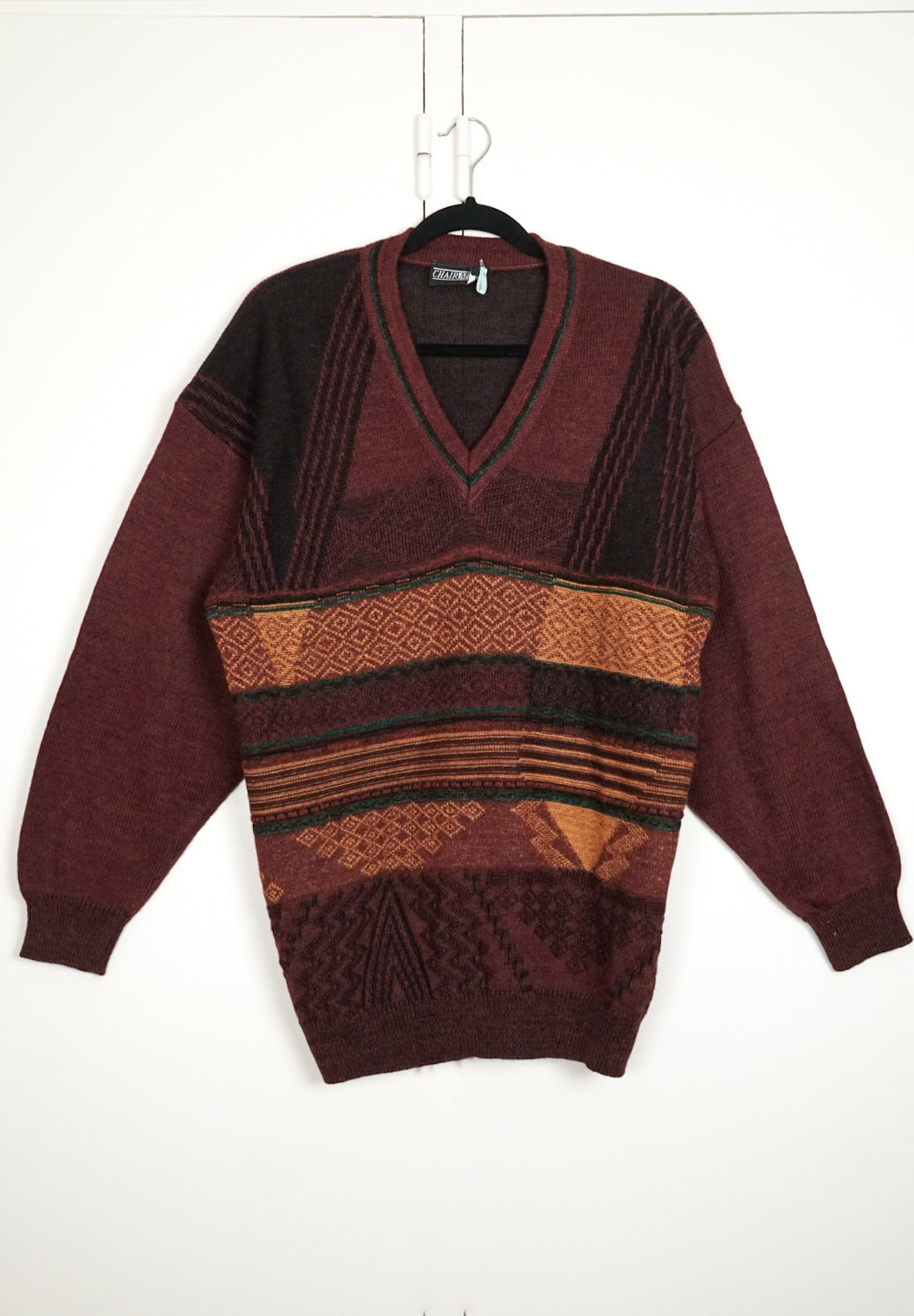 Pull motif géométrique