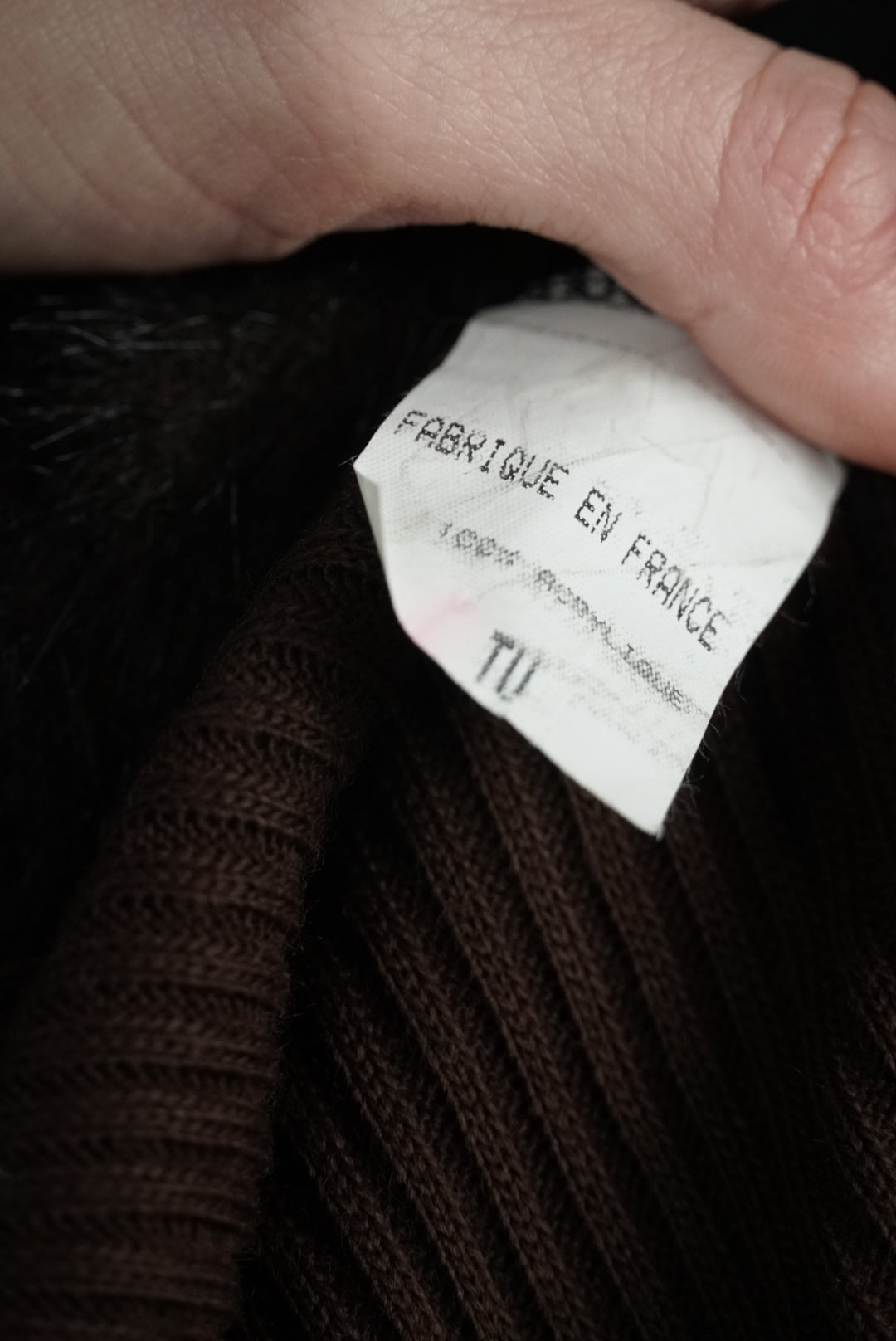 Gilet mi long col fausse fourrure