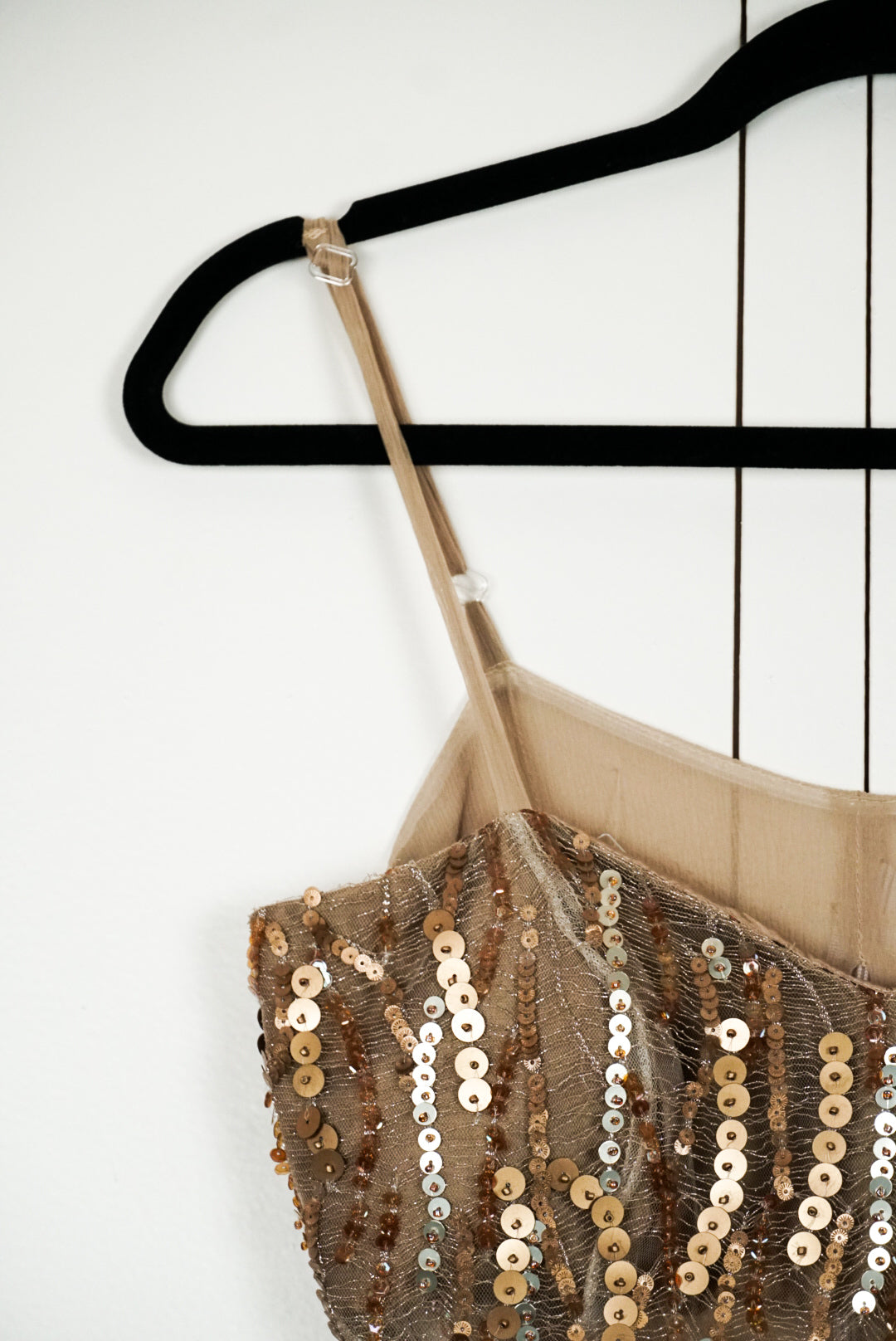 Top brodé sequins