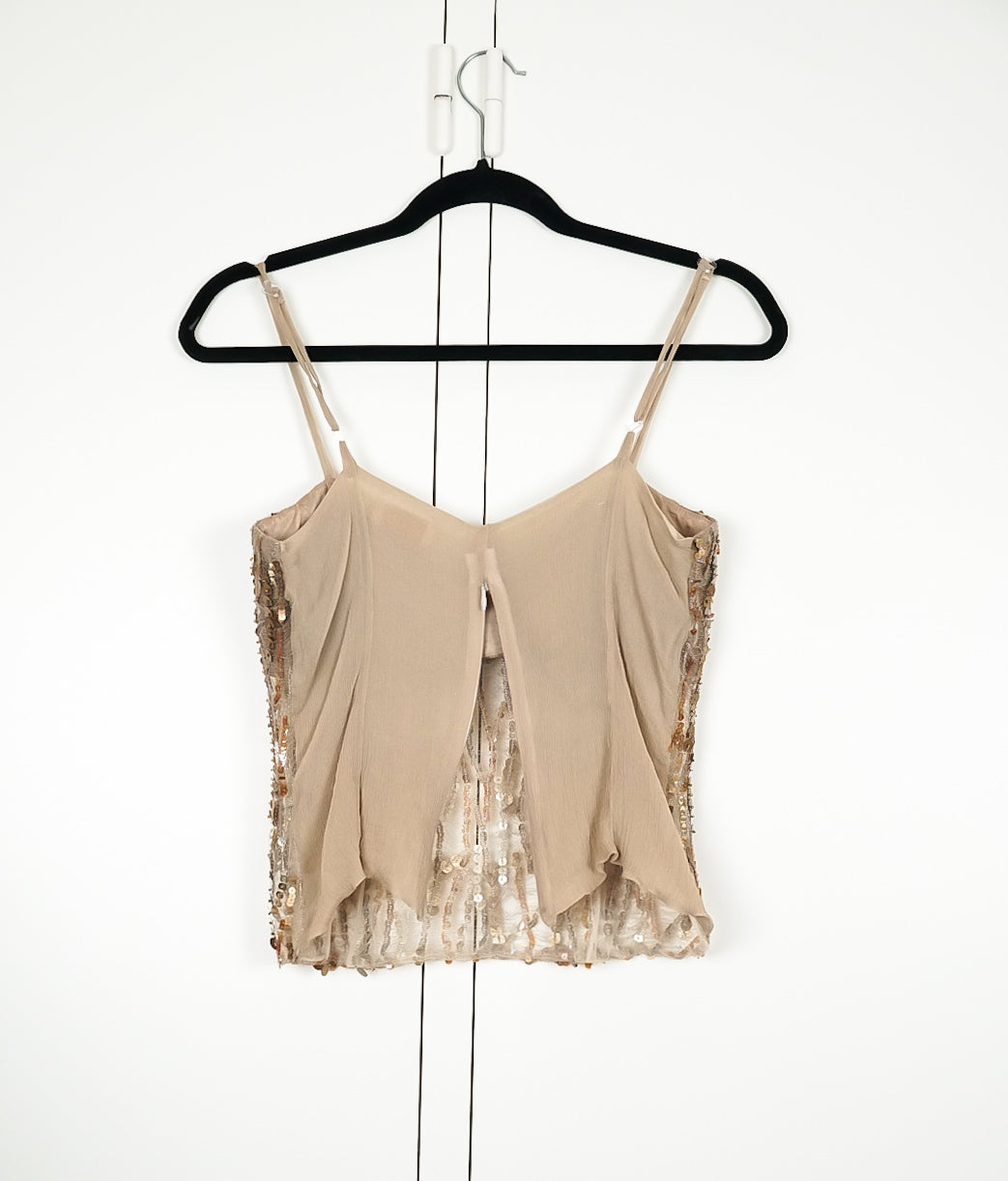 Top brodé sequins