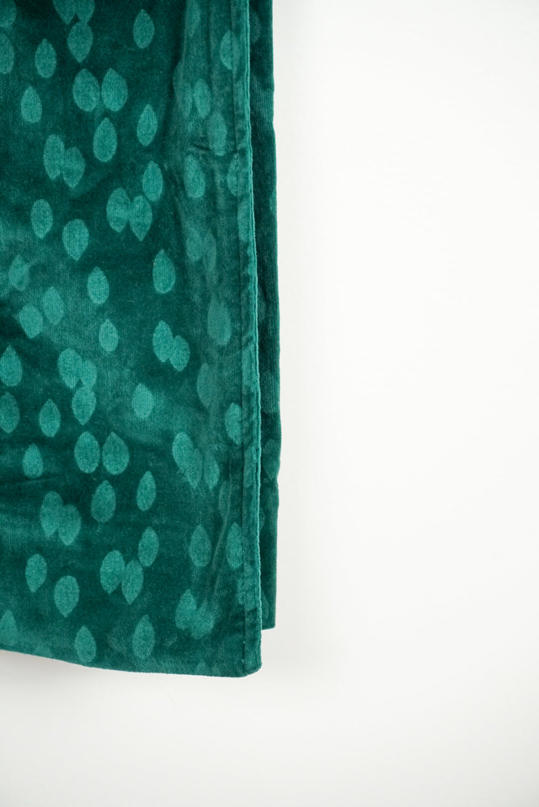 Jupe longue verte en velours
