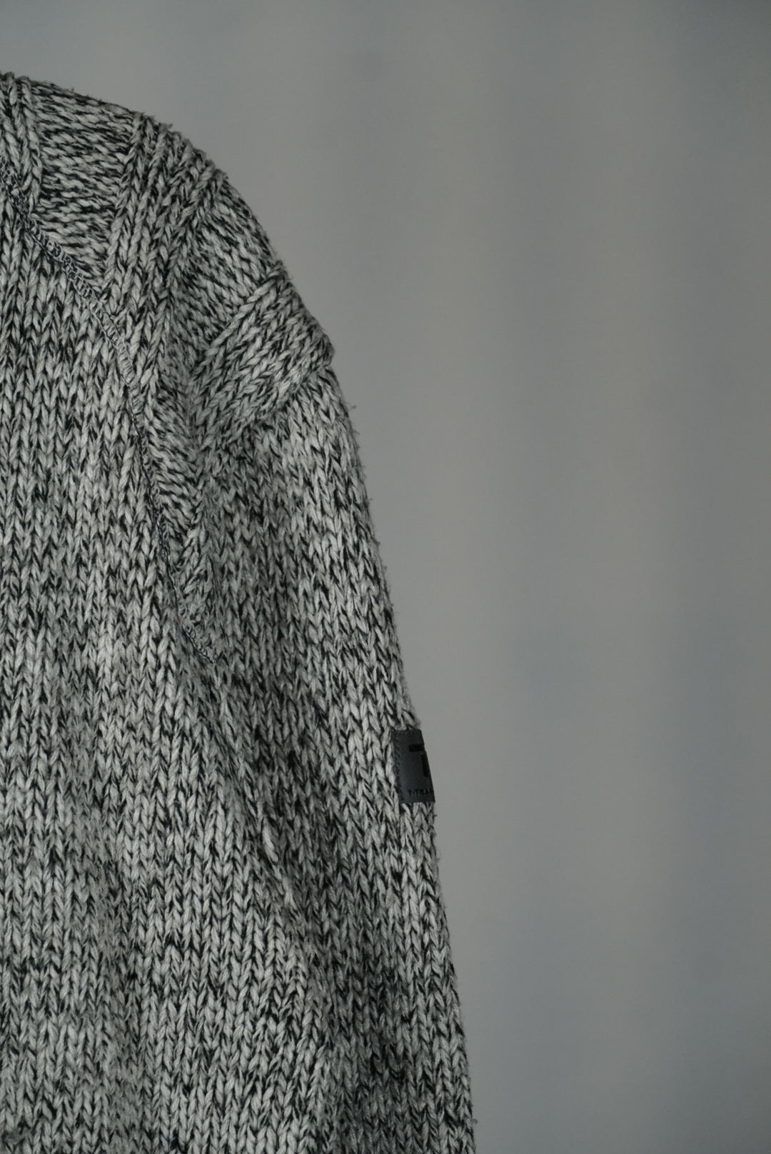 Pull gris col camionneur