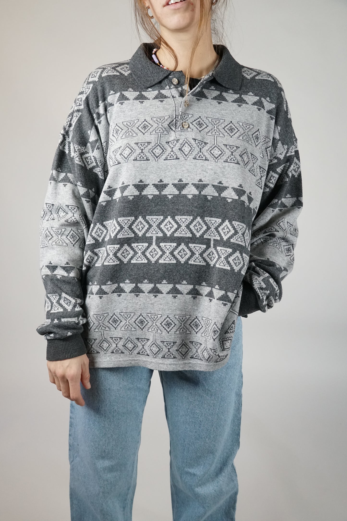 Polo motif géométrique