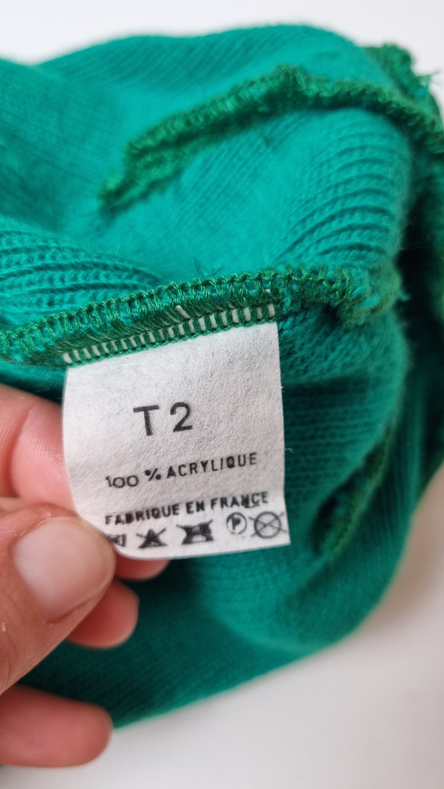 Bonnet vert pétant Chamonix