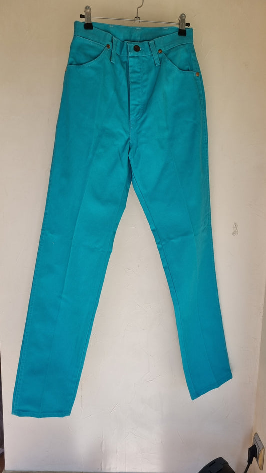 Jean turquoise Wrangler