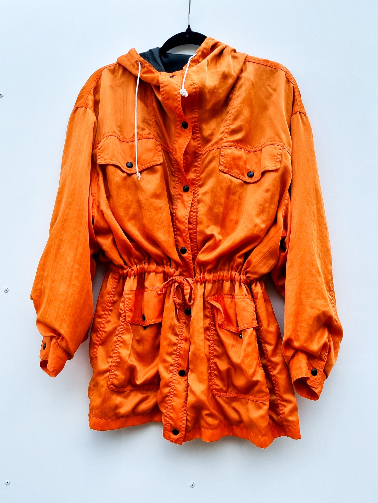 Veste orange satiné