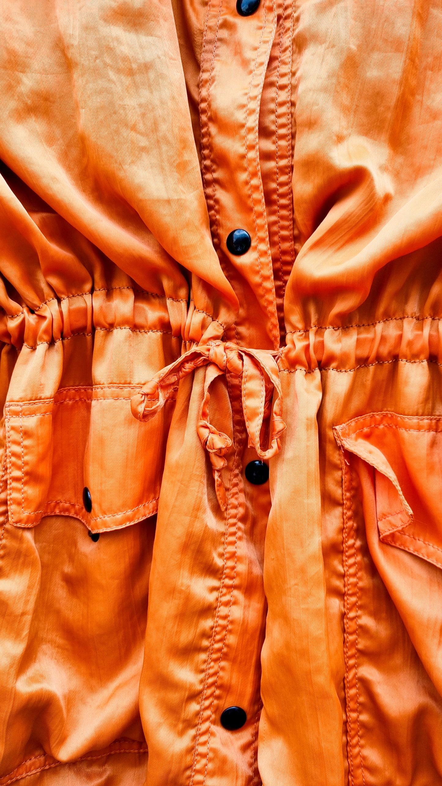 Veste orange satiné