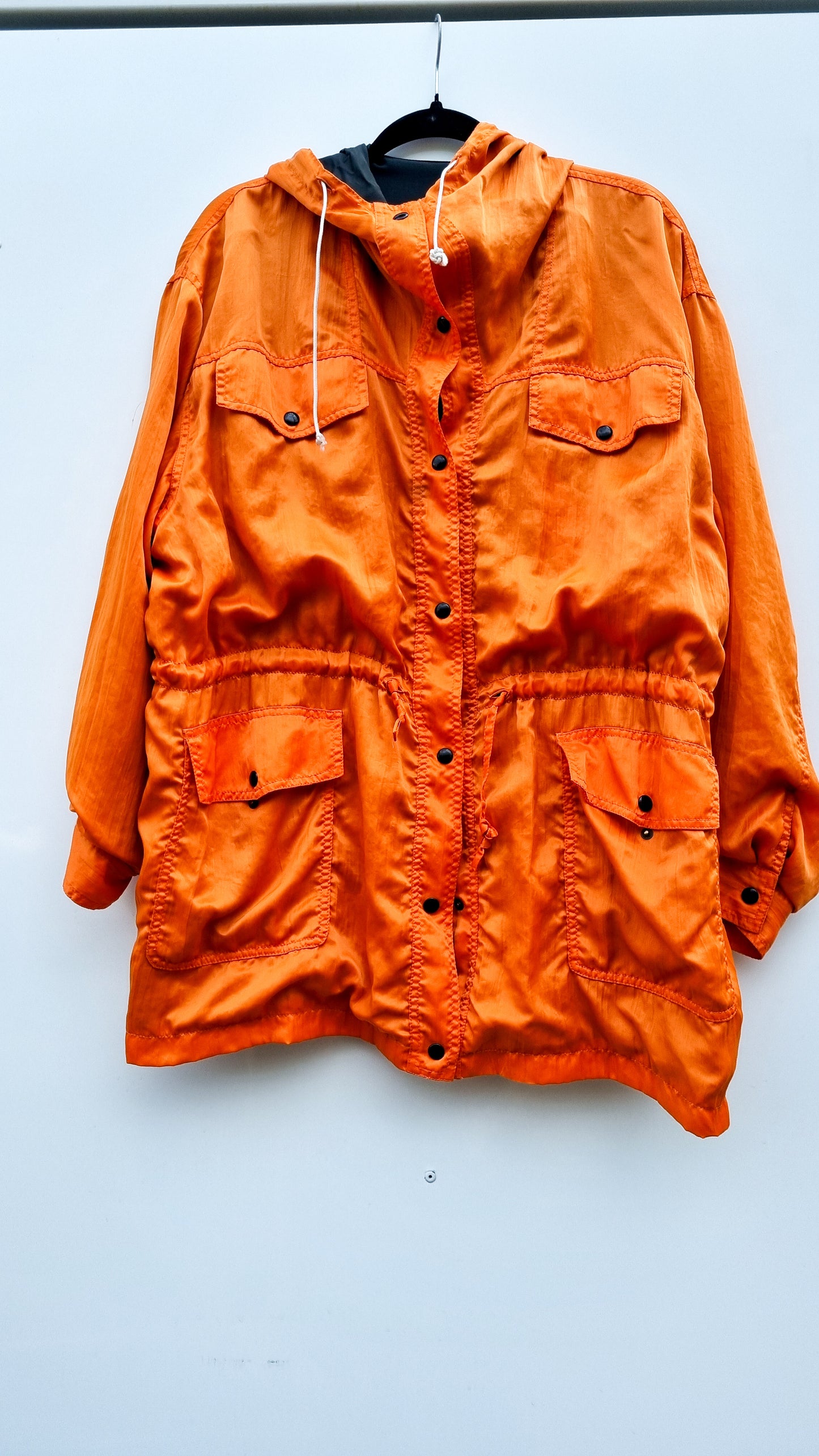 Veste orange satiné