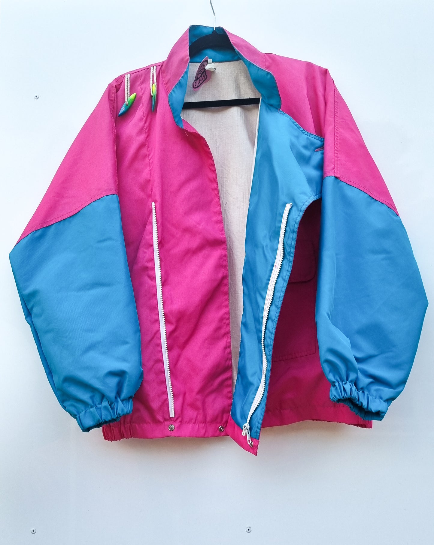 Kway rose et bleu