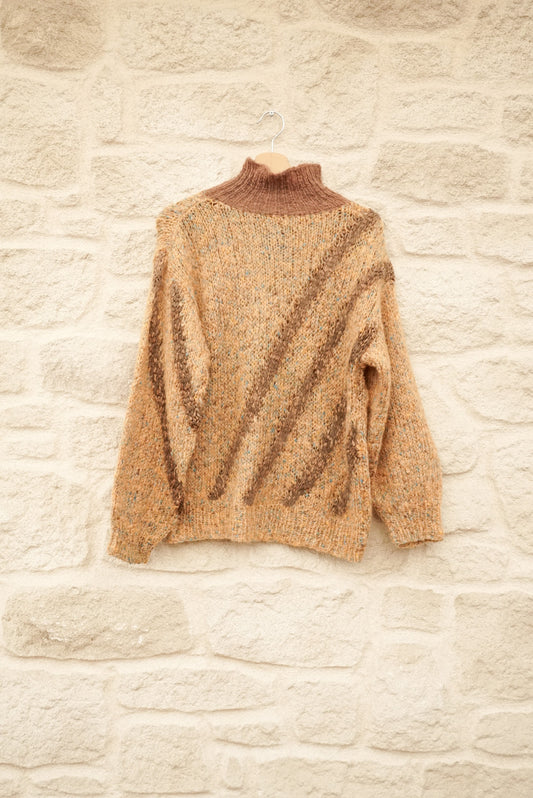 Pull col roulé en laine
