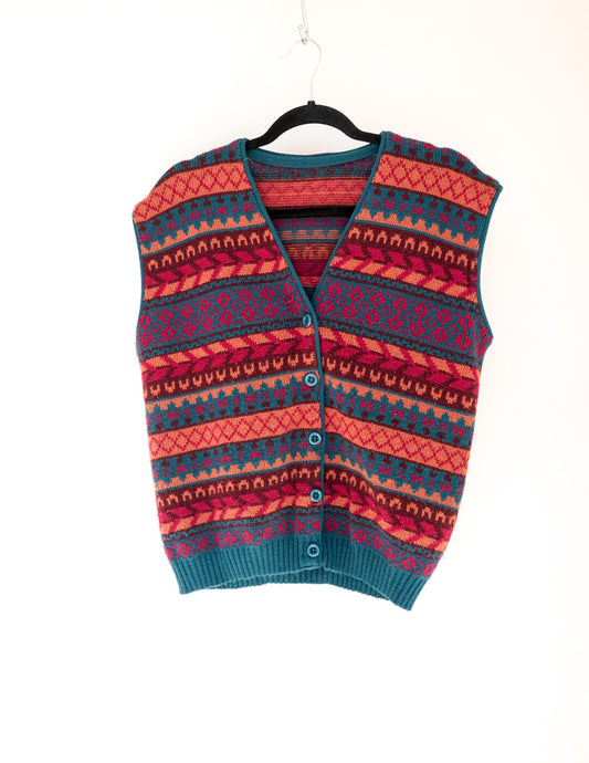 Gilet sans manche coloré