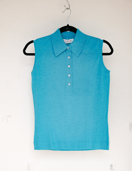 Top en maille bleu Rodier