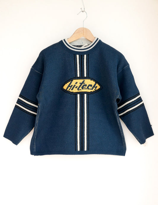 Pull bleu marine old school