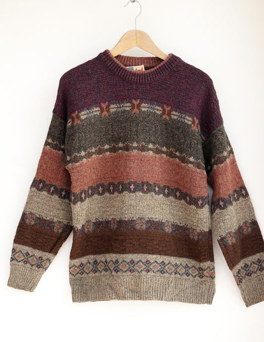 Pull Ireland à rayure bordeaux